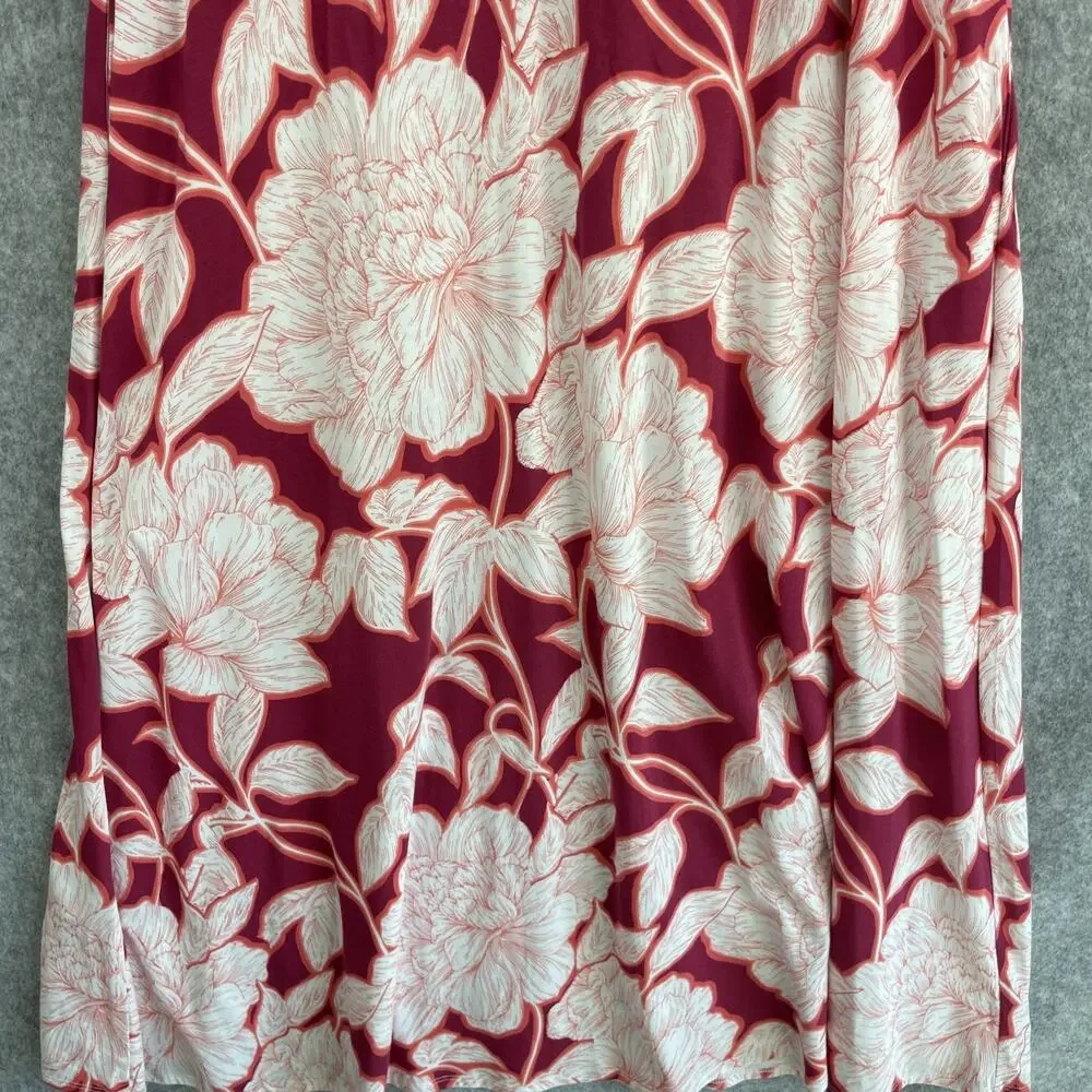 Soft Surroundings Santiago Song Dress Womens Medium Floral Tropical Resort‎ NEW